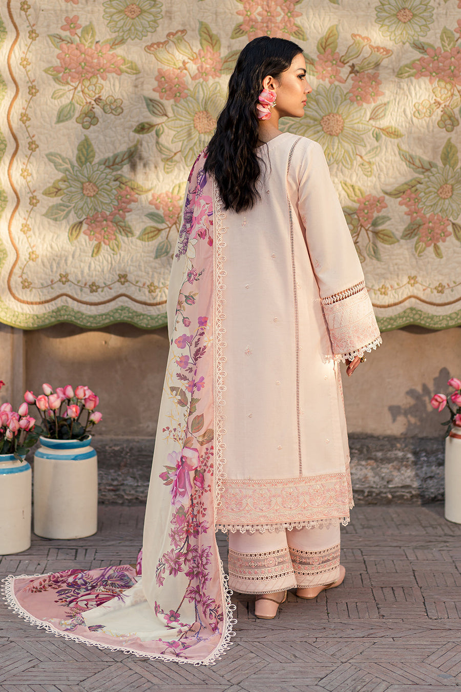Zarposh Shalamar Embroidered Lawn Unstitched 3Pc Suit - Kaatha