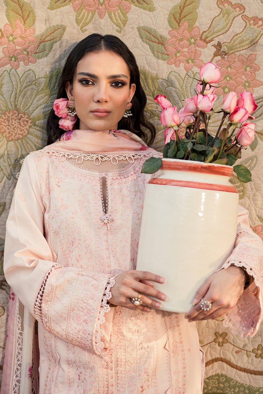 Zarposh Shalamar Embroidered Lawn Unstitched 3Pc Suit - Kaatha