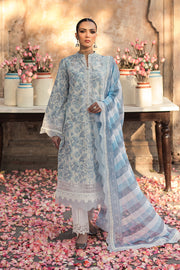 Zarposh Shalamar Embroidered Lawn Unstitched 3Pc Suit - Mahveer