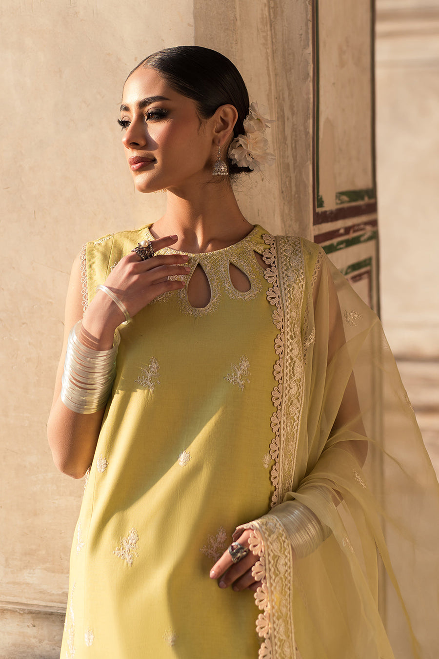 Zarposh Shalamar Embroidered Lawn Unstitched 3Pc Suit - Heer