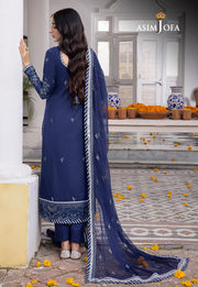 Abresham by Asim Jofa Embroidery Lawn Silk Unstitched 3Pc Suit AJAB-10