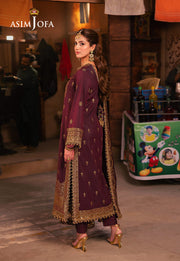 Chamkeeli by Asim Jofa Embroidered Twisted Silk Unstitched 3Pc Suit AJKK-01