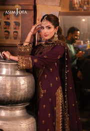 Chamkeeli by Asim Jofa Embroidered Twisted Silk Unstitched 3Pc Suit AJKK-01