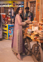 Chamkeeli by Asim Jofa Embroidered Chiffon Unstitched 3Pc Suit AJKK-04