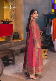 Chamkeeli by Asim Jofa Embroidered Chiffon Unstitched 3Pc Suit AJKK-05