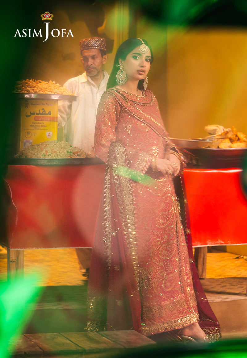 Chamkeeli by Asim Jofa Embroidered Chiffon Unstitched 3Pc Suit AJKK-05