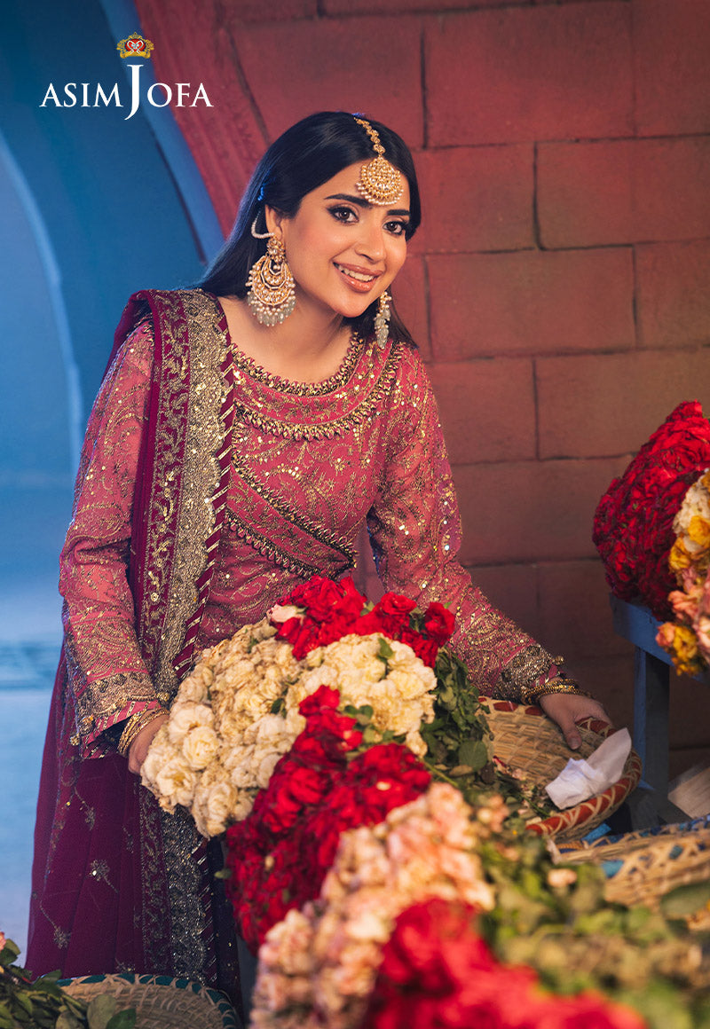 Chamkeeli by Asim Jofa Embroidered Chiffon Unstitched 3Pc Suit AJKK-05