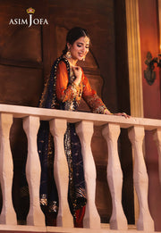 Chamkeeli by Asim Jofa Embroidered Chiffon Unstitched 3Pc Suit AJKK-10