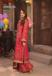 Chamkeeli by Asim Jofa Embroidered Chiffon Unstitched 3Pc Suit AJKK-11