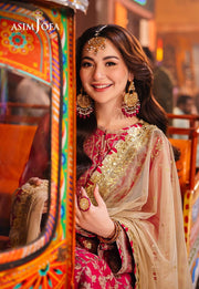 Chamkeeli by Asim Jofa Embroidered Net Unstitched 3Pc Suit AJKK-14