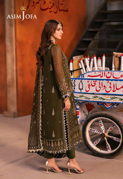 Chamkeeli by Asim Jofa Embroidered Chiffon Unstitched 3Pc Suit AJKK-16