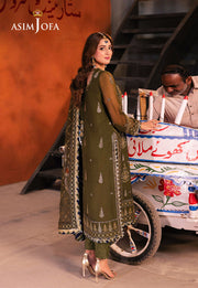 Chamkeeli by Asim Jofa Embroidered Chiffon Unstitched 3Pc Suit AJKK-16