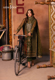 Chamkeeli by Asim Jofa Embroidered Chiffon Unstitched 3Pc Suit AJKK-16