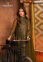 Chamkeeli by Asim Jofa Embroidered Chiffon Unstitched 3Pc Suit AJKK-16