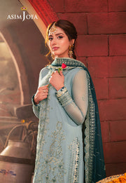 Chamkeeli by Asim Jofa Embroidered Chiffon Unstitched 3Pc Suit AJKK-17