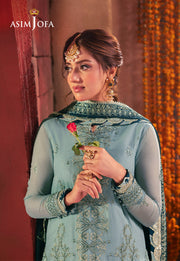 Chamkeeli by Asim Jofa Embroidered Chiffon Unstitched 3Pc Suit AJKK-17