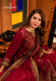 Chamkeeli by Asim Jofa Embroidered Twisted Silk Unstitched 3Pc Suit AJKK-19