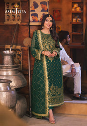 Chamkeeli by Asim Jofa Embroidered Twisted Silk Unstitched 3Pc Suit AJKK-22