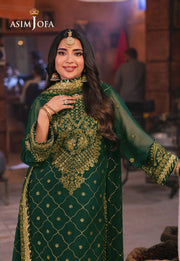 Chamkeeli by Asim Jofa Embroidered Twisted Silk Unstitched 3Pc Suit AJKK-22