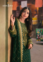 Chamkeeli by Asim Jofa Embroidered Twisted Silk Unstitched 3Pc Suit AJKK-22
