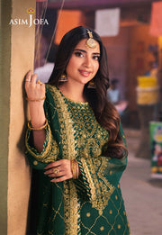 Chamkeeli by Asim Jofa Embroidered Twisted Silk Unstitched 3Pc Suit AJKK-22