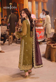 Chamkeeli by Asim Jofa Embroidered Chiffon Unstitched 3Pc Suit AJKK-23