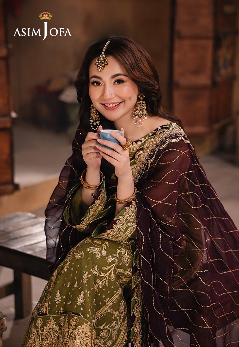 Chamkeeli by Asim Jofa Embroidered Chiffon Unstitched 3Pc Suit AJKK-23