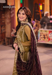 Chamkeeli by Asim Jofa Embroidered Chiffon Unstitched 3Pc Suit AJKK-23