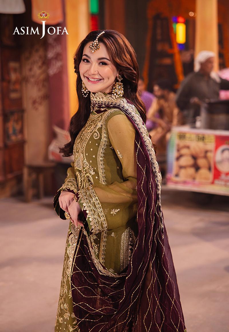 Chamkeeli by Asim Jofa Embroidered Chiffon Unstitched 3Pc Suit AJKK-23