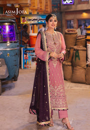 Chamkeeli by Asim Jofa Embroidered Chiffon Unstitched 3Pc Suit AJKK-24