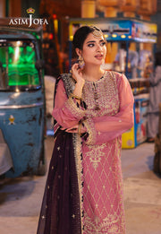 Chamkeeli by Asim Jofa Embroidered Chiffon Unstitched 3Pc Suit AJKK-24