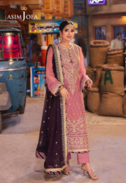 Chamkeeli by Asim Jofa Embroidered Chiffon Unstitched 3Pc Suit AJKK-24