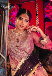Chamkeeli by Asim Jofa Embroidered Chiffon Unstitched 3Pc Suit AJKK-24