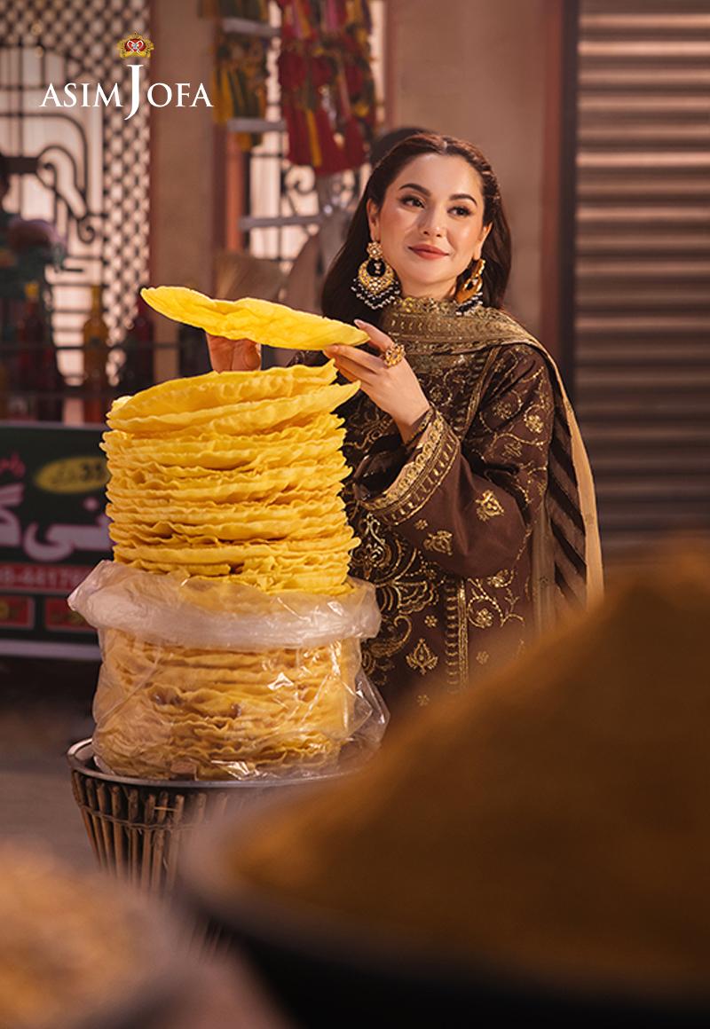 Chamkeeli by Asim Jofa Embroidered Twisted Silk Unstitched 3Pc Suit AJKK-26