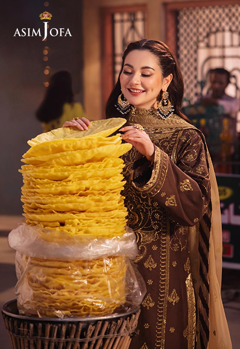 Chamkeeli by Asim Jofa Embroidered Twisted Silk Unstitched 3Pc Suit AJKK-26