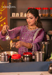 Chamkeeli by Asim Jofa Embroidered Chiffon Unstitched 3Pc Suit AJKK-28