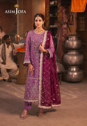 Chamkeeli by Asim Jofa Embroidered Chiffon Unstitched 3Pc Suit AJKK-28
