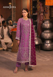 Chamkeeli by Asim Jofa Embroidered Chiffon Unstitched 3Pc Suit AJKK-28