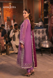 Chamkeeli by Asim Jofa Embroidered Chiffon Unstitched 3Pc Suit AJKK-28