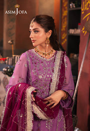 Chamkeeli by Asim Jofa Embroidered Chiffon Unstitched 3Pc Suit AJKK-28