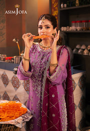 Chamkeeli by Asim Jofa Embroidered Chiffon Unstitched 3Pc Suit AJKK-28