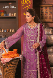 Chamkeeli by Asim Jofa Embroidered Chiffon Unstitched 3Pc Suit AJKK-28