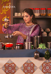 Chamkeeli by Asim Jofa Embroidered Chiffon Unstitched 3Pc Suit AJKK-28