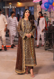 Chamkeeli by Asim Jofa Embroidered Chiffon Unstitched 3Pc Suit AJKK-30