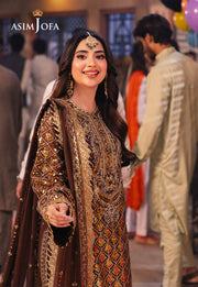Chamkeeli by Asim Jofa Embroidered Chiffon Unstitched 3Pc Suit AJKK-30
