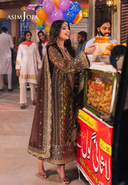 Chamkeeli by Asim Jofa Embroidered Chiffon Unstitched 3Pc Suit AJKK-30