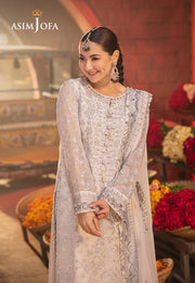 Chamkeeli by Asim Jofa Embroidered Chiffon Unstitched 3Pc Suit AJKK-06