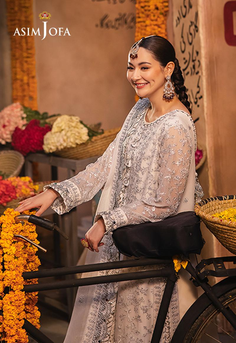 Chamkeeli by Asim Jofa Embroidered Chiffon Unstitched 3Pc Suit AJKK-06