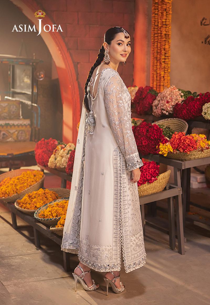 Chamkeeli by Asim Jofa Embroidered Chiffon Unstitched 3Pc Suit AJKK-06