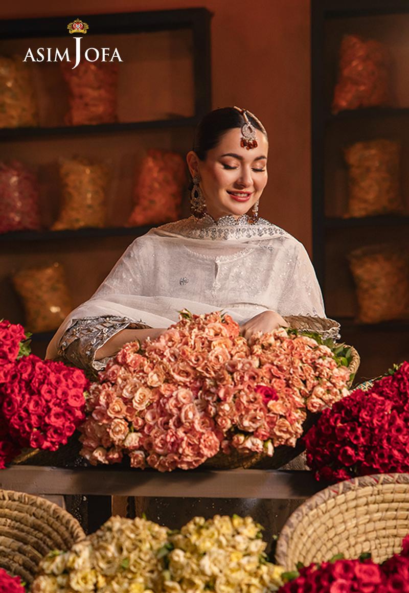 Chamkeeli by Asim Jofa Embroidered Chiffon Unstitched 3Pc Suit AJKK-06